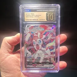 Pokemon Sylveon VMAX VMAX Climax 075/184 Triple Rare Japanese Pristine CGC 10 - Image 1