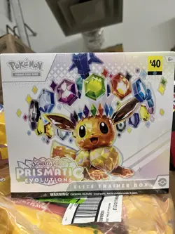 Pokemon Scarlet & Violet Prismatic Evolutions Elite Trainer Box Eevee - Image 1