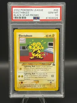 2002 Pokemon League Electabuzz Black Star Promo PSA 10 Gem Mint #46 ⚡ - Image 1