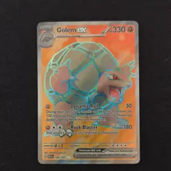 Pokemon TCG Golem ex 189/165 Scarlet & Violet 151 Ultra Rare Full Art Holo EX - Image 1
