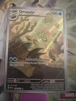 Omanyte 180/165 Pokemon TCG Scarlet Violet 151 Illustration Rare English NM - Image 1