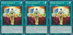 3x Mask Change II | SDHS-EN019 | Common | Unlimited | NM | YuGiOh - Image 1