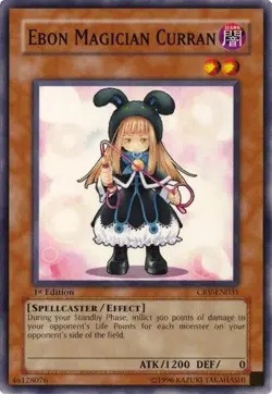 Ebon Magician Curran - CRV-EN031 - Common - Unlimited Edition - Moderately Playe - Image 1