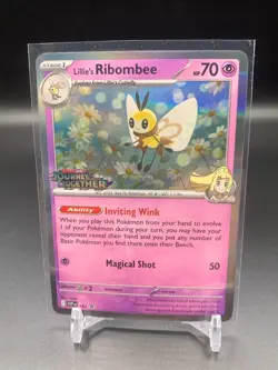 Pokemon Card Lillie's Ribombee 183 Black Star Promo STAMPED Journey Together NM - Image 1
