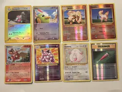 Vintage Pokemon Reverse Holo lot of 8 cards - Image 1