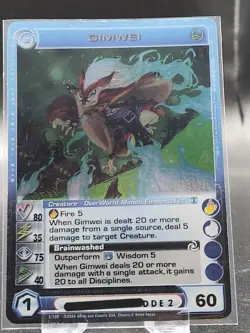 Chaotic Card : Gimwei Rise Of The Oligarch Roto First Edition Rare creature - Image 1