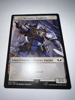 MTG ASTARTES WARRIOR/CHERUBAEL TOKEN CARD 013/023 T - Image 2