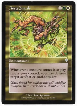 Aura Shards 2000 Invasion Enchantment Uncommon Multi-Color MTG NM AZ4 - Image 1