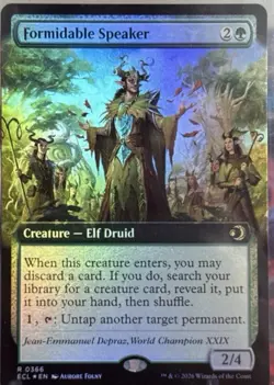 Formidable Speaker (Extended Art) [Lorwyn Eclipsed] 366 NM Foil - Image 1