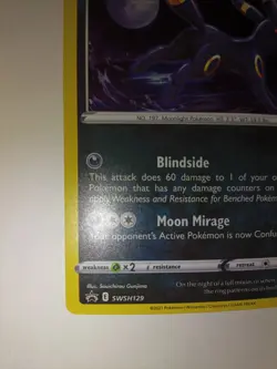 Pokemon TCG Umbreon SWSH: Sword & Shield Promo SWSH129 Holo - Image 2
