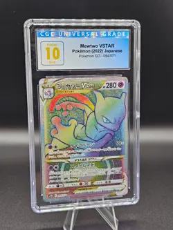 💥ERROR💥CGC Pristine 10 Pokemon Card Japanese Mewtwo VSTAR HR 084/071 s10b - Image 1
