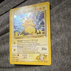 Pokemon TCG Lt. Surge's Electabuzz Gym Heroes 6/132 Rare Holo 70 HP Basic - Image 2
