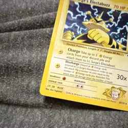 Pokemon TCG Lt. Surge's Electabuzz Gym Heroes 6/132 Rare Holo 70 HP Basic - Image 4