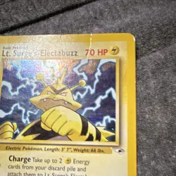 Pokemon TCG Lt. Surge's Electabuzz Gym Heroes 6/132 Rare Holo 70 HP Basic - Image 5