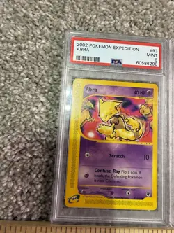 POKEMON EXPEDITION #93 ABRA PSA 9 #145 Boost Energy Aquapolis Reverse Holo PSA 8 - Image 3