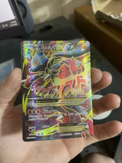 Pokemon TCG M Lucario EX Holo Full Art Ultra Rare Card 55a/111 - Image 1