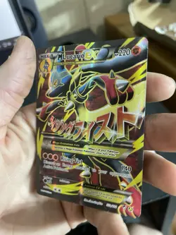 Pokemon TCG M Lucario EX Holo Full Art Ultra Rare Card 55a/111 - Image 2