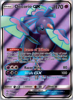 Oricorio GX (Full Art), SM - Cosmic Eclipse, 217/236, Ultra Rare, LP - Image 1