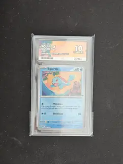 Squirtle 007/165 - Pokemon Center Stamped 151 Promo Reverse Holo ACE Gem Mint 10 - Image 1