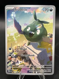 2025 Pokemon TRUBBISH #140/086 SV: White Flare Illustration Rare - Image 1