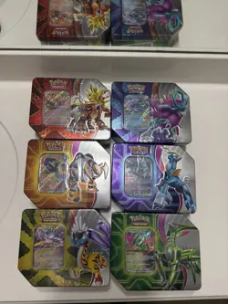 Pokemon TCG Paradox Destinies / Paradox Clash Tins - Set of 6 *NEW - SEALED* - Image 1