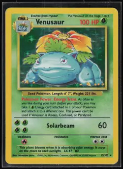 Pokemon TCG Venusaur #015/102 Base Set - Image 1