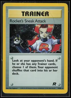 Pokemon TCG Rocket's Sneak Attack (16) #16/82 Team Rocket - Image 1