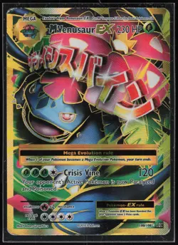 Pokemon TCG M Venusaur EX (Full Art) #100/108 XY - Evolutions - Image 1