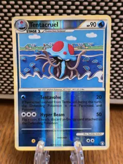 Tentacruel Triumphant Reverse Holo Pokemon TCG 50/102 HeartGold & SoulSilver - Image 1