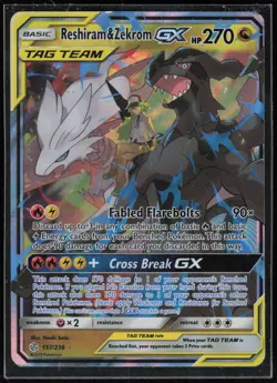 Pokemon TCG Reshiram & Zekrom GX #157/236 SM - Cosmic Eclipse - Image 1
