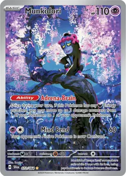 Pokemon TCG Munkidori Shrouded Fable 072/064 Holo Illustration Rare - Image 1