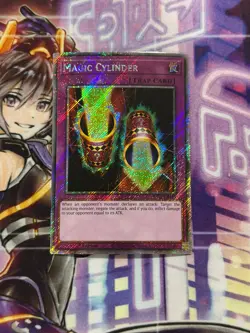 Yugioh Magic Cylinder Platinum Secret Rare RA03 - Image 1