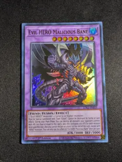 Yugioh - Evil HERO Malicious Bane LDS3-EN033 1st Edition Ultra Rare NM - Image 1