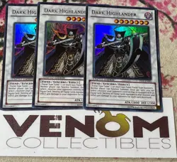 3x (M/NM) - Dark Highlander - YF01-EN001 - Ultra Rare - Limited Edition YuGiOh - Image 1
