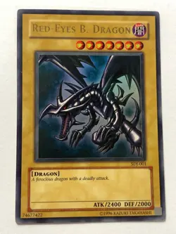 RED-EYES B. DRAGON SDJ-001 ULTRA RARE STARTER DECK: JOEY YU-GI-OH HOLO - Image 1