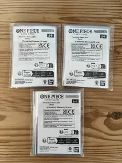 Sanji Promotion Sleeve 2024 One Piece TCG Official 10 piece Sleeves BANDAI x3 - Image 2