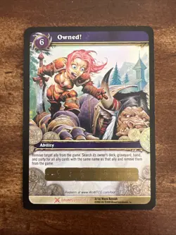 WoW TCG Owned "Flag of Ownership" Card World of Warcraft - Image 1
