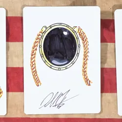 Mox Jet Dan Frazier Artist Proof Altered Art Magic Card MTG Signed Invasion - Image 1