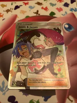Pokemon TCG Jesse And James Full Art Trainer Card 68/68 Hidden Fates NM - Image 1