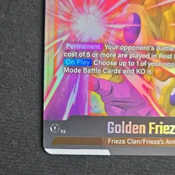 Golden Frieza FB02-140 SCR Dragon Ball Super Card Game. - Image 5