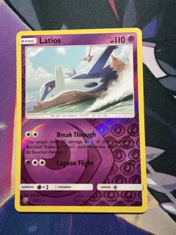 Pokemon TCG - Latios 41/73 SM Shining Legends Holo Rare Card 2017 Near Mint - Image 1