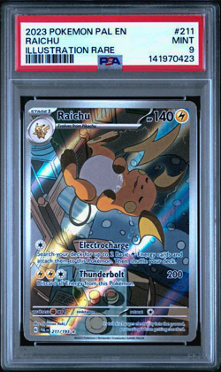 PSA 9 Raichu 211/193 - S&V Paldea Evolved Illustration Rare Graded Pokemon Card - Image 1
