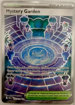 Pokemon TCG Mystery Garden Trainer Holo Card Mega Evolution 172/132 - Image 1