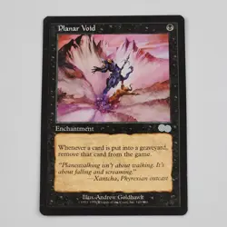 MTG Planar Void Urza's Saga Magic The Gathering Card Vtg Black Enchantment U - Image 1
