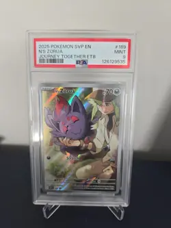 PSA 9 N's Zorua 189 Sv: Scarlet & Violet Promo Cards Holo - Image 1