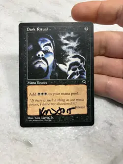 Dark Ritual - Tempest - Signed By Ken Meyer - Magic The Gathering MtG - Image 1