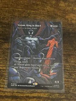 Magic The Gathering Venom King In Black M 0022 Non Foil Mythic Rare Borderless - Image 1