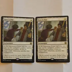 Magic: The Gathering Rent Is Due x2 SPM Enchantment White 2023 - Image 1