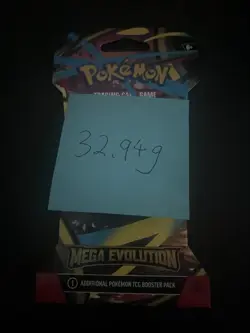 (VERY HEAVY) 32.94g Pokemon TCG Mega Evolution Sleeved Booster Pack (SEALED)✅ - Image 4