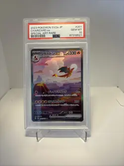 Charizard EX Japanese Special Art Rare PSA 10 201/165 2023 Pokemon 151 - Image 1